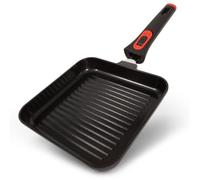 Chefarone Poêle à griller de 28 cm - Poêle revêtue avec poignée amovible | Steaks, légumes et hamburgers parfaits grâce à une répartition uniforme de la chaleur en aluminium moulé sous pression