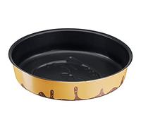 Chefclub by Tefal Moule à manqué embossé chat 24cm jaune, Moule cuisson aluminium, Revêtement antiadhésif, Démoulage facile, Performance durable, Compatible lave-vaisselle, Fabriqué en France J5669602