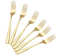 Cheffinger Lot de 6 Fourchettes Format 21.5cm en Acier Inoxydable Haute Qualité