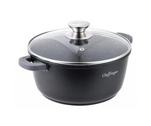 Cheffinger Marmite en fonte d'aluminium Ø 28 cm Compatible induction Ø 28 cm
