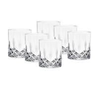 Cheffinger Pack de 6 Verres à Whisky 350 ml Finition Effet Cristal Transparent