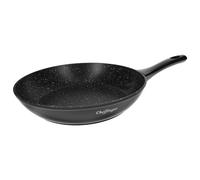 Cheffinger Poêle à Frire avec Revêtement Anti-adhérent à Effet Marbre 24cm Noir