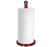 Cheffinger Porte Rouleaux Essuie Tout Effet Métallisé avec Base Lourde Stable Rouge