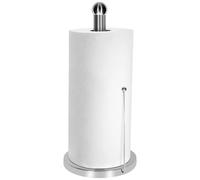 Cheffinger Porte Rouleaux Essuie Tout en Acier Inox avec Tige Latéral de Maintien Argent