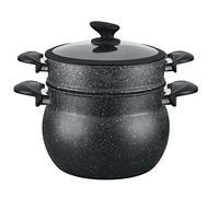 Cheffinger Pot à couscous Cheffinger - 26cm - 12L - Noir