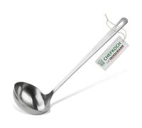 Chefkoch Louche - Pour servir et écoper les soupes et les ragoûts, acier inoxydable au look mat - Louche lavable au lave-vaisselle