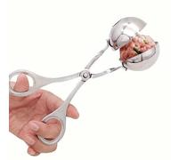 CHEFZOCO Cuillère à boulettes de viande, cuillère à boulettes de viande, machine à faire des boulettes de viande, pince à boulettes de viande, anti-adhérente, acier inoxydable, 3,5 cm de diamètre