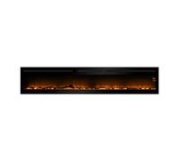 CHEMIN ARTE - Cheminée électrique Encastrable Elysée Infinity 228 cm Effet Flammes LED chauffage programmable Télécommande