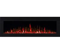 Chemin’Arte Cheminée Électrique LEDs Effet Flammes Murale Volcano 3XL - Conçue en France - 152 x 14 x 45 cm - Chauffage 2000W Thermostat électronique - Garantie 2 Ans