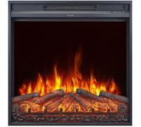 CHEMIN'ARTE Insert électrique à Encastrer - Effet Flammes - LEDs - Oxford 2XL 71x15x74cm - Extra Fin - Chauffage 2000W avec Thermostat électronique- Conçu en France - Garanti 2 Ans