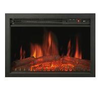 CHEMIN ARTE - Insert électrique encastrable Oxford 61 cm Effet Flammes LED, Chauffage programmable, Télécommande