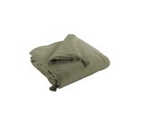 Chemin de Lit 90x200cm Capitonné Gaze de Coton Romarin Olive - OUREA - ALTOBUY Vert G