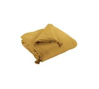 Chemin de Lit 90x200cm Capitonné Gaze de Coton Safran - OUREA -