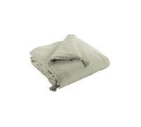 Chemin de Lit 90x200cm Capitonné Gaze de Coton Vert d'Eau - OUREA -