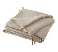 Chemin de Lit 90x200cm Lin Lavé Coloris Sable - MARGAUX - ALTOBUY Beige G