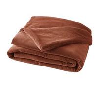 AltoBuy Harris - Chemin de Lit 90x200cm Velours de Coton Coloris Terracotta