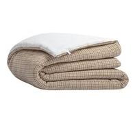 Chemin de lit ALTOBUY ANTOINE coton tissage texturé 90x200cm beige et blanc Beige