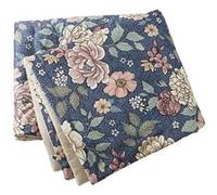 Chemin de lit ALTOBUY FAUSTINE velours imprimé floral 90x200cm bleu Bleu