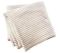 Chemin de lit ALTOBUY ROMELIA gaze de coton tissé rayé 90x200cm beige Beige