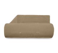 Chemin de lit coton lavé 80x200 cm HONO DÉCO marron camel
