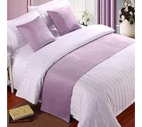 Chemin de lit Queen Bed en velours doux, housse de literie décorative violette, couvre-lit de luxe, chemin de lit pour pied de lit, écharpe de lit, serviette d'extrémité de lit pour hôtel, chambre à