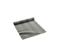 Chemin de table 40 x 140 cm coton uni+fils metallises eldora Gris
