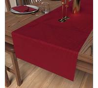 Chemin De Table 40x180 Cm Luxury Rouge, Par Soleil D'ocre