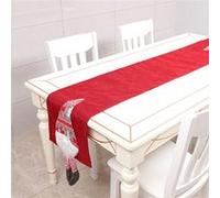 Chemin de Table de Noël Cadeau de Noël Décorations pour les fêtes de Thanksgiving d'Halloween-Rouge