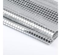 Chemin de table disco 30,5 x 182,9 cm - Miroir argenté à paillettes - Nappe rétro disco pour fête sur le thème des années 70 et 80 - Fournitures de décoration d'anniversaire de mariage