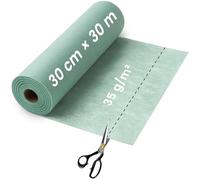 Chemin de table en non-tissé - 30 cm x 30 m - Indéchirable et découpable - Pour mariage, anniversaire et fête de jardin - Vert eucalyptus