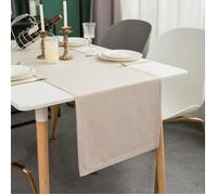 Chemin de table moderne à la mode 40x180cm style moderne Fashion Edition Beige, décoration style rétro naturel, réunion famille