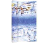 Chemin de table village de Noël en hiver/Noël/l'Avent 490 x 40 cm