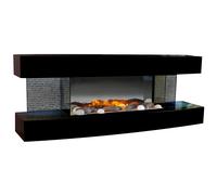 Chemin'arte Cheminée électrique Design 2000w Noir LOUNGE NOIRE