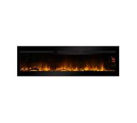 CHEMIN'ARTE - Cheminée électrique Encastrable Elysée 3XL 152 cm Effet Flammes LED, Chauffage programmable, Télécommande