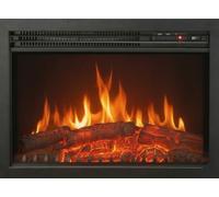 CHEMIN ARTE - Insert électrique encastrable Oxford 61 cm Effet Flammes LED, Chauffage programmable, Télécommande