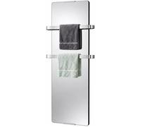 Chemin'Arte Sèche-Serviette Électrique Miroir 900 W Radiateur Vertical 2 Barres 100 x 6 x 46 cm Design Conçu En France