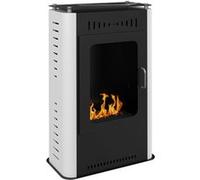 HomCom Cheminée poêle à éthanol – Réservoir 1,2 L, 3 h, 20–25 m², 50×27×82 cm – Noir