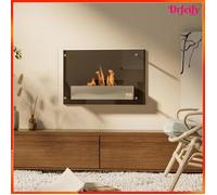 Cheminée bioéthanol murale encastrable - AKOZON - 7911 - Brûleur 0,9 L - ≈3 h de combustion - 60x22x40 cm
