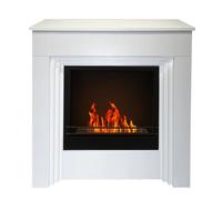 Cheminée de feu divine bioéthanol de terre Bellini en bois blanc fabriquée en It