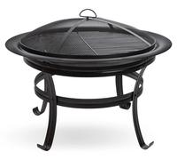 Cheminée de jardin avec grill Girona FS 750, noir