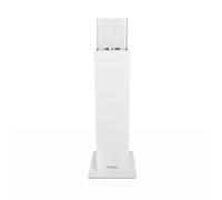 Cheminée de jardin bioéthanol divine cheminée d'extérieur Capri 110 blanc
