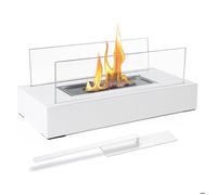 Cheminée de table -Vantory - brasero portable intérieur/extérieur foyer table rectangulaire propre sans électricité ni gaz brasero