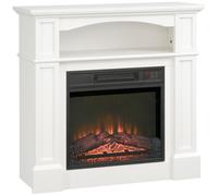 Cheminée électrique 1800W effet flammes LED luminosité réglable télécommande