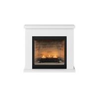 Cheminée électrique à bougies parfumées - FRODE Zenflame - Effets flammes et crépitement - Blanc