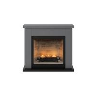 TAGU Cheminée électrique à bougies parfumées - FRODE Zenflame - Effets flammes et crépitement - Gris Gris G