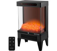 Cheminée électrique avec chauffage Radiateur soufflant économe en énergie 1500W Cheminée électrique avec chauffage Illusion de cheminée Effet de flamme Chauffage électrique Silencieux Poêle à bois Cha