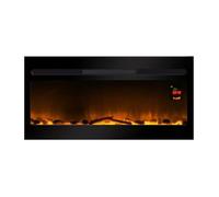 Chemin’Arte - Cheminée Électrique Encastrable LEDs Effet Flammes Élysée - Conçue en France - 91,5 x 17 x 45 cm - Garantie 2 Ans