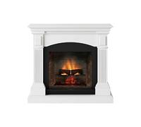 TAGU Magna Cheminée Électrique avec PowerFlame 2, Chauffage & Thermostat, Son de Crépitement, Wi-FI et Lumière Ambiante (Blanc Pur)