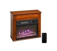 Cheminée électrique design effet bois 1000-2000W télécommande réglable