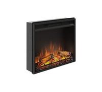 TAGU Magna Cheminée électrique avec PowerFlame, Chauffage et Thermostat, minuterie 7 Jours, Effet Flamme LED, télécommande (Noir Profond)